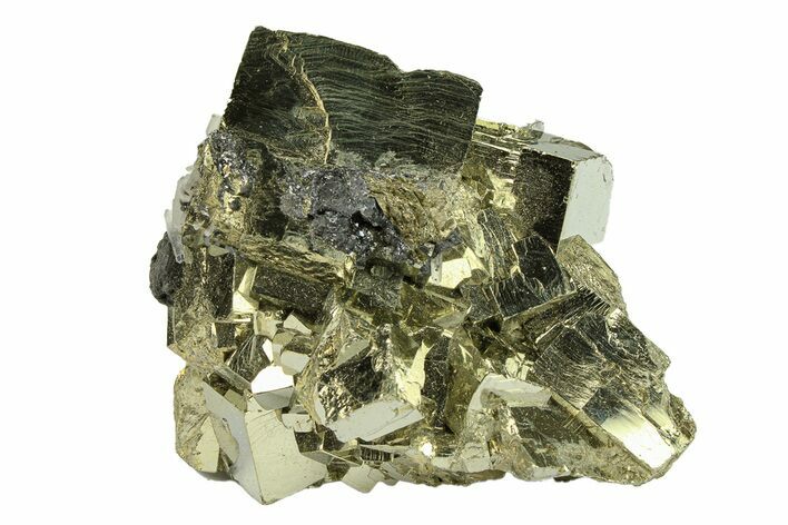 Gleaming Pyrite Cluster with Sphalerite and Quartz - Peru #291977